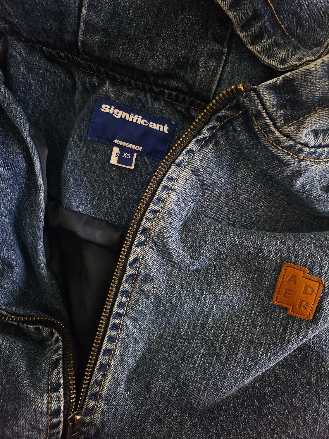 [거의 새것] 아더에러 시그니피컨트 데님 후드 워크 자켓 점퍼 xs 상품이미지3