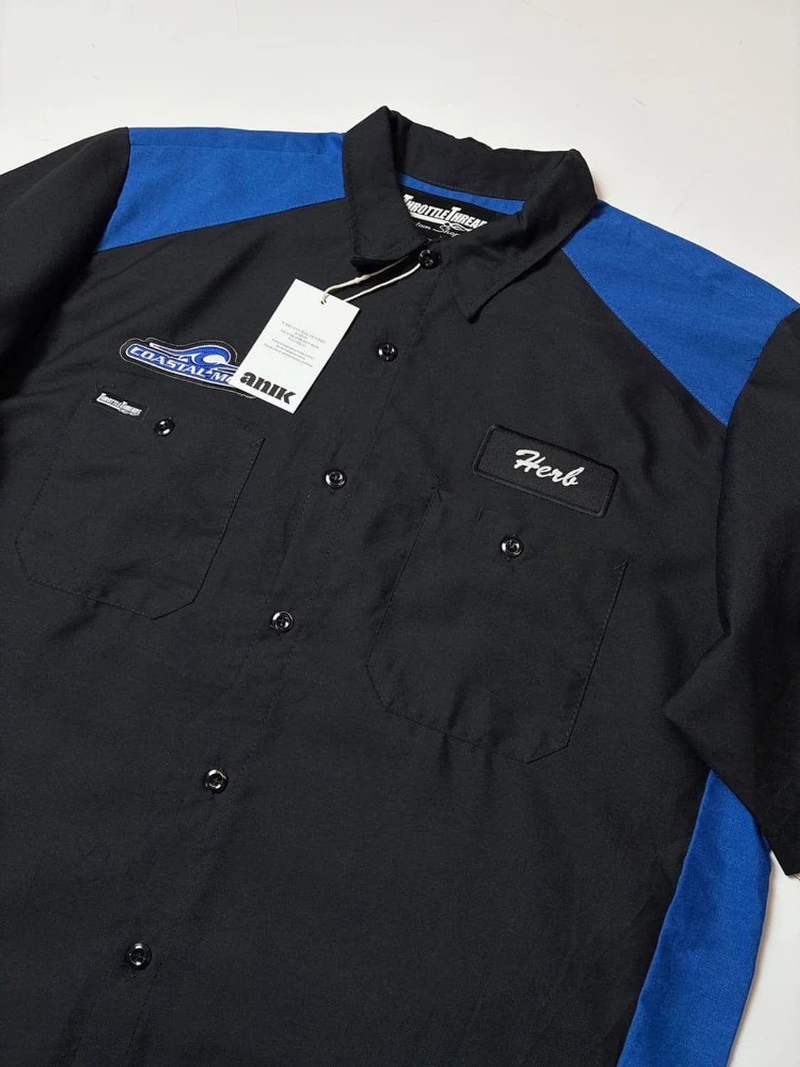 Selected 00's 빅프린팅 반팔 코튼 셔츠 PN9495 상품이미지4