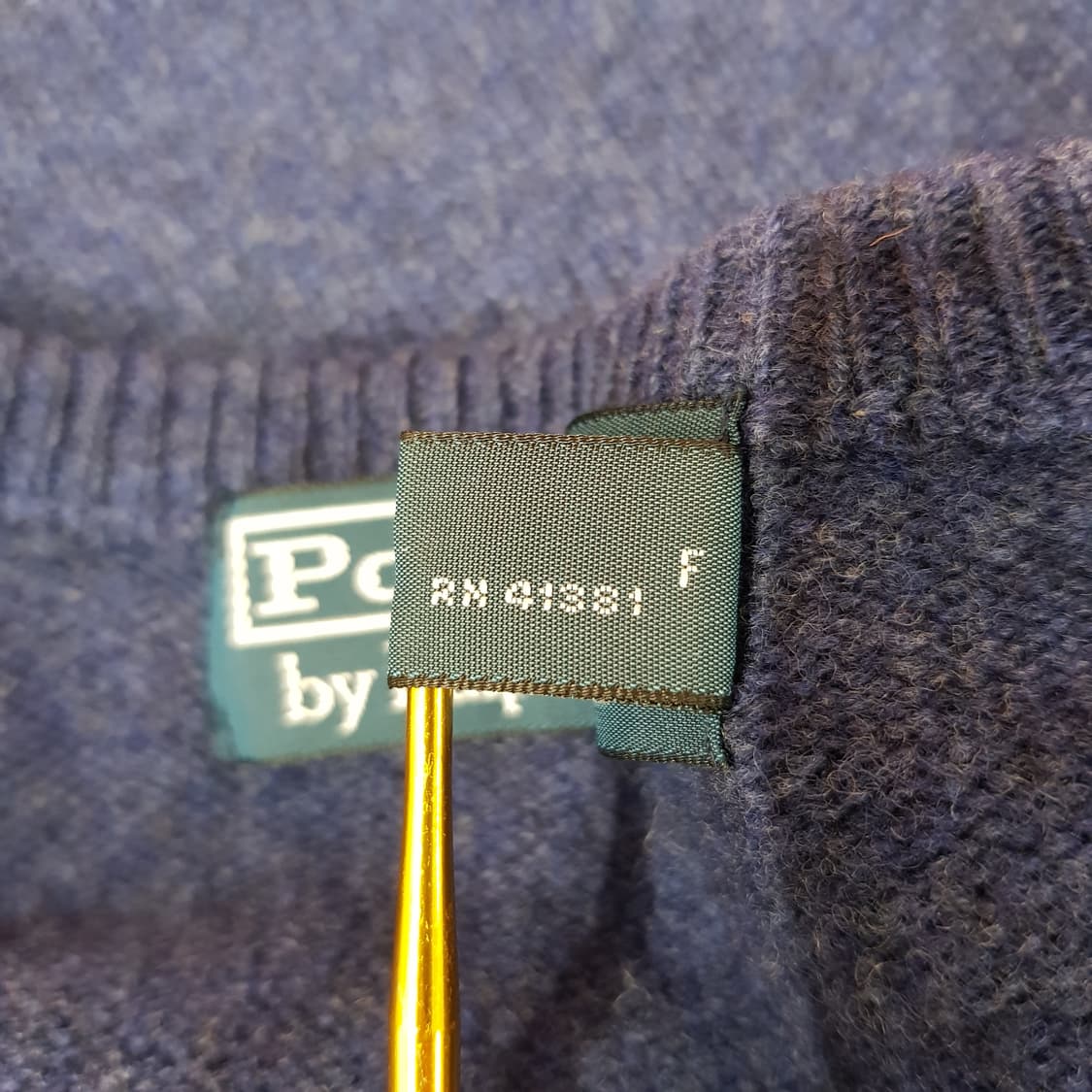 폴로 랄프로렌 브이넥 램스울 니트 m사이즈 상품이미지6