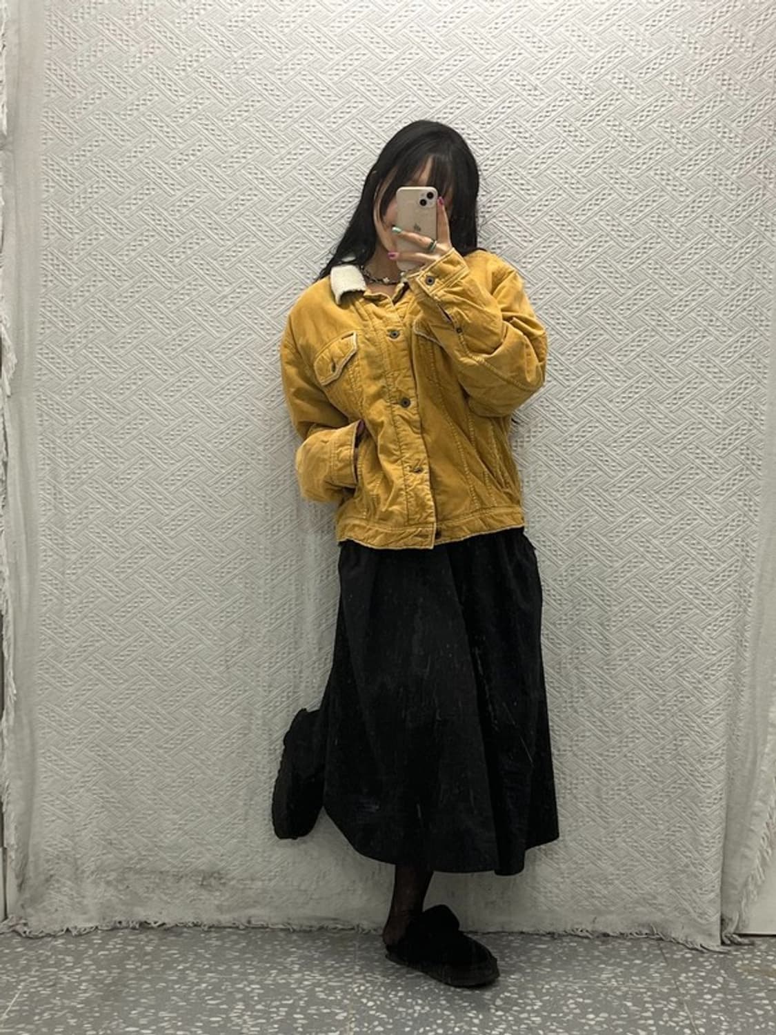 폴로 랄프로렌 올드스쿨 트러커 코듀로이 양털 자켓 L C06685 상품이미지2