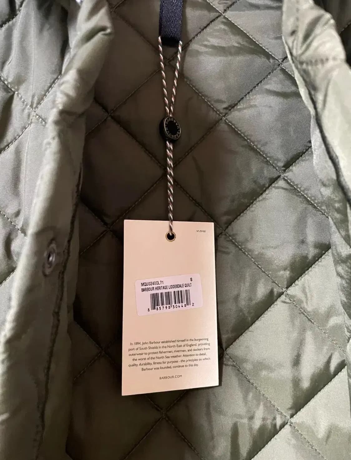 바버 헤리티지 LIDDESDALE 퀼팅 자켓 S사이즈 상품이미지3