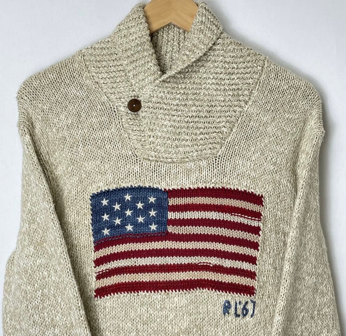 폴로 성조기 프리미엄 니트 S 상품이미지3