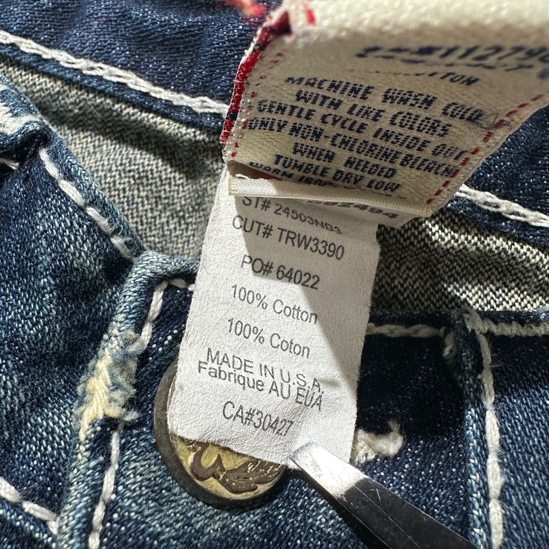 트루릴리전 JOEY 조이 빅 T 부츠컷 데님 팬츠 상품이미지9