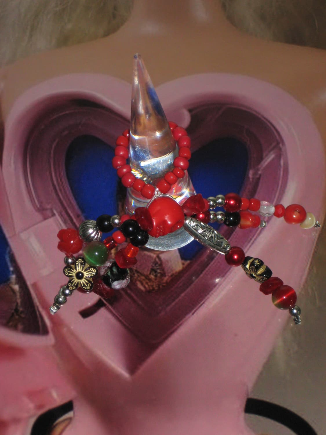 red skull antique ring 레드 스컬 엔틱 링 반지 상품이미지2