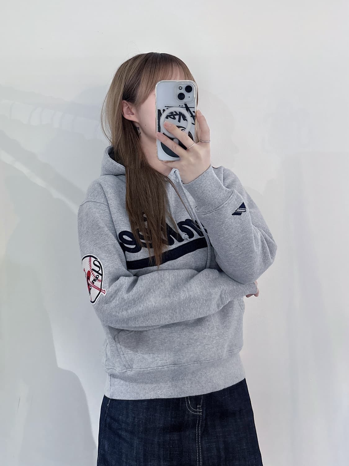 마제스틱 뉴욕양키스 빅로고 후드 상품이미지1