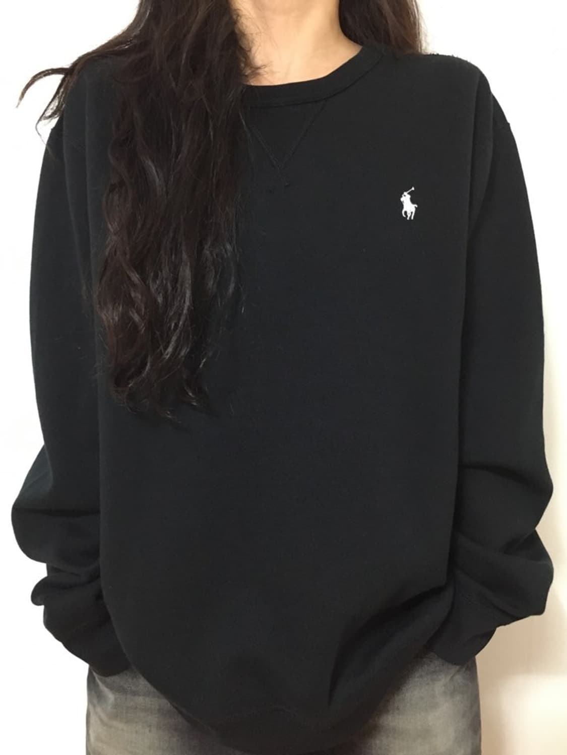 폴로 블랙 맨투맨 상품이미지1