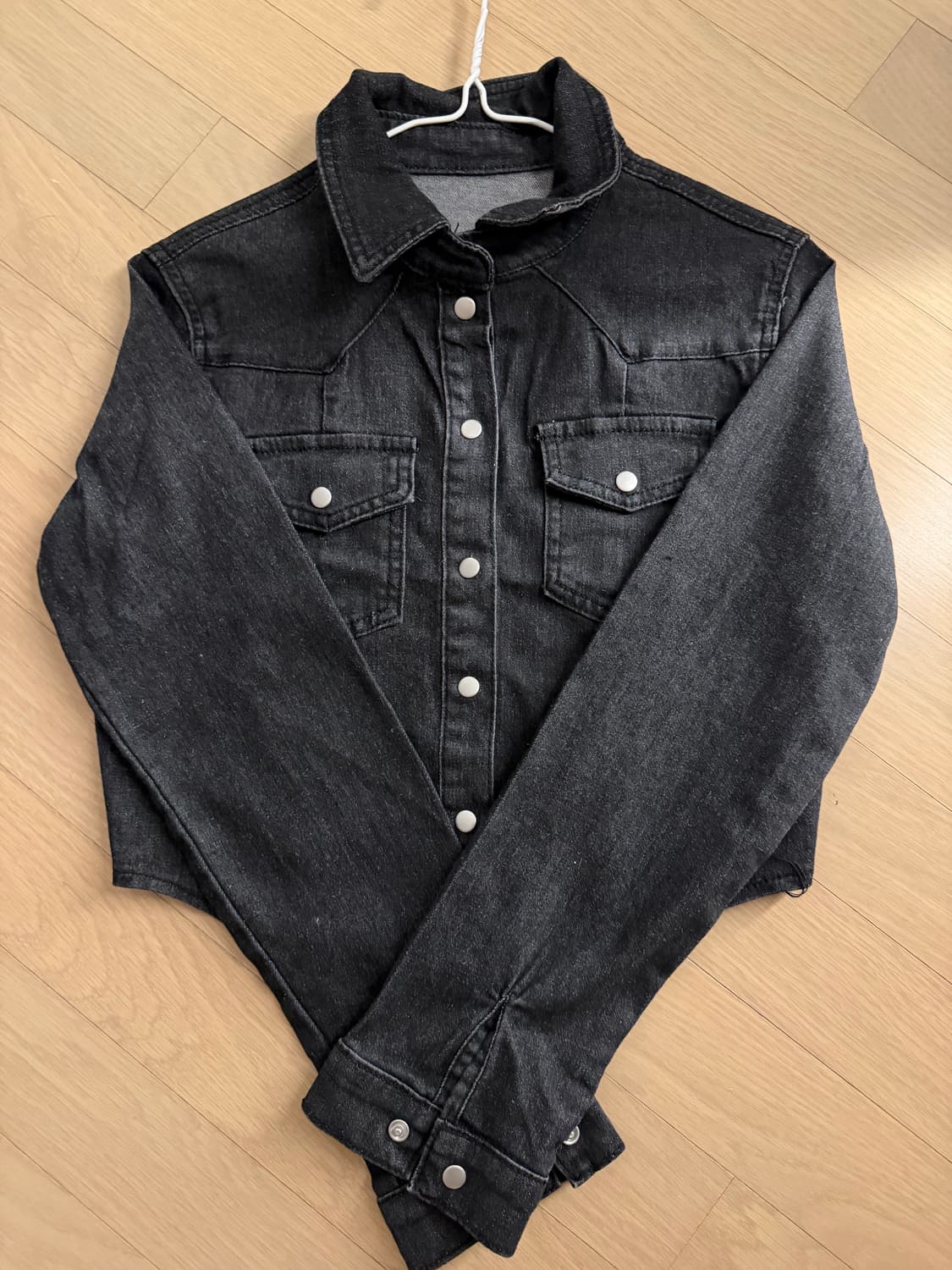 [새상품] 크롭 청자켓 상품이미지1