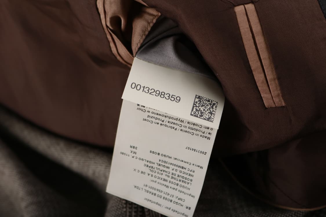 [L] 휴고보스 브라운 체크 자켓 상품이미지8