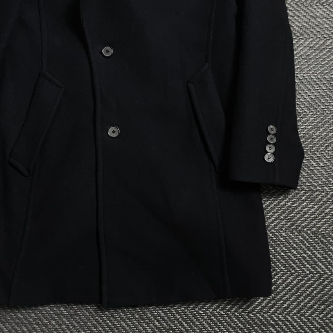 Andz 지오지아 모직 피코트 블랙y 4031 상품이미지3