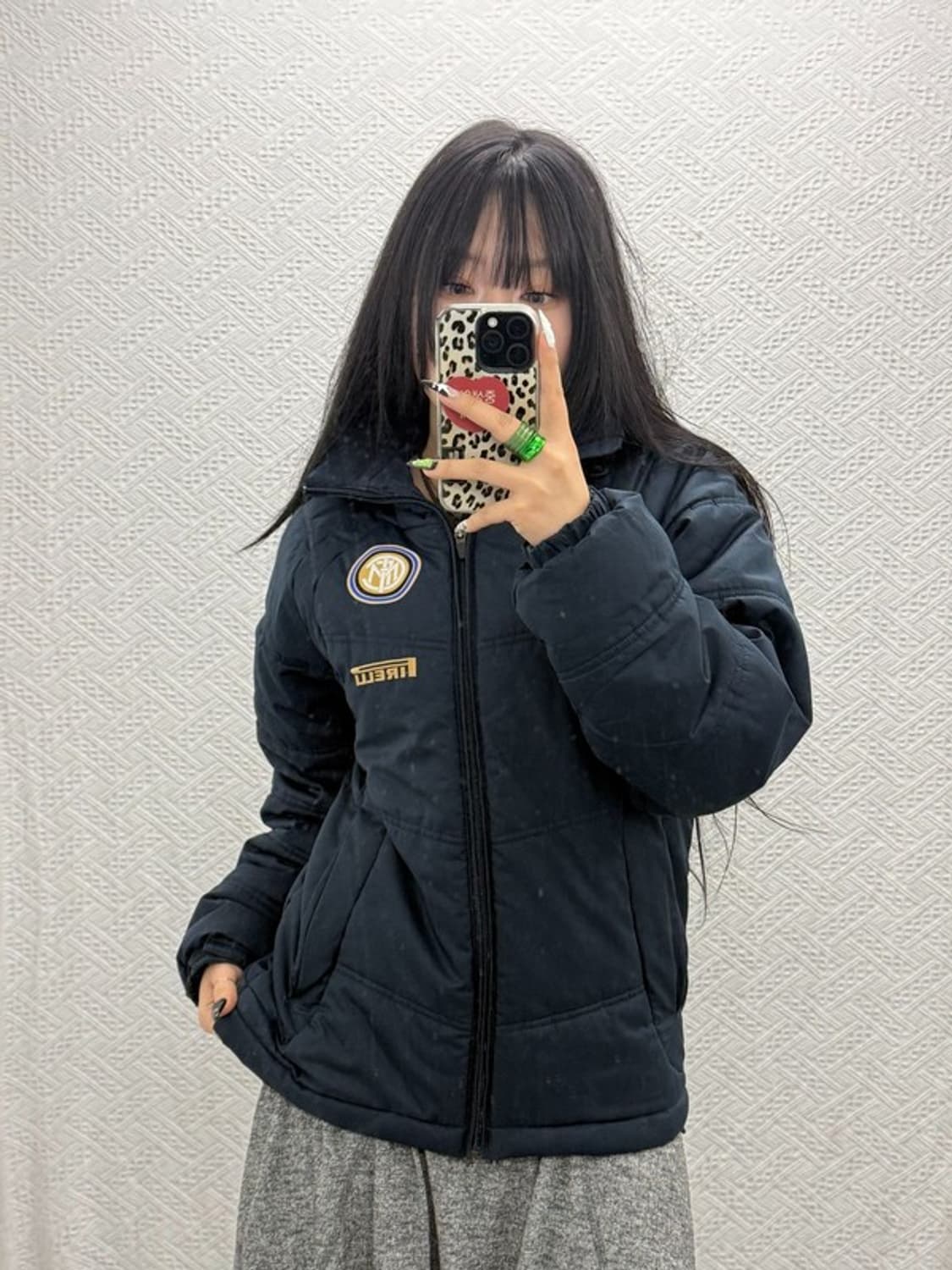 나이키 인터밀란 피렐리 올드스쿨 경량 패딩 자켓 XS C08491 상품이미지2