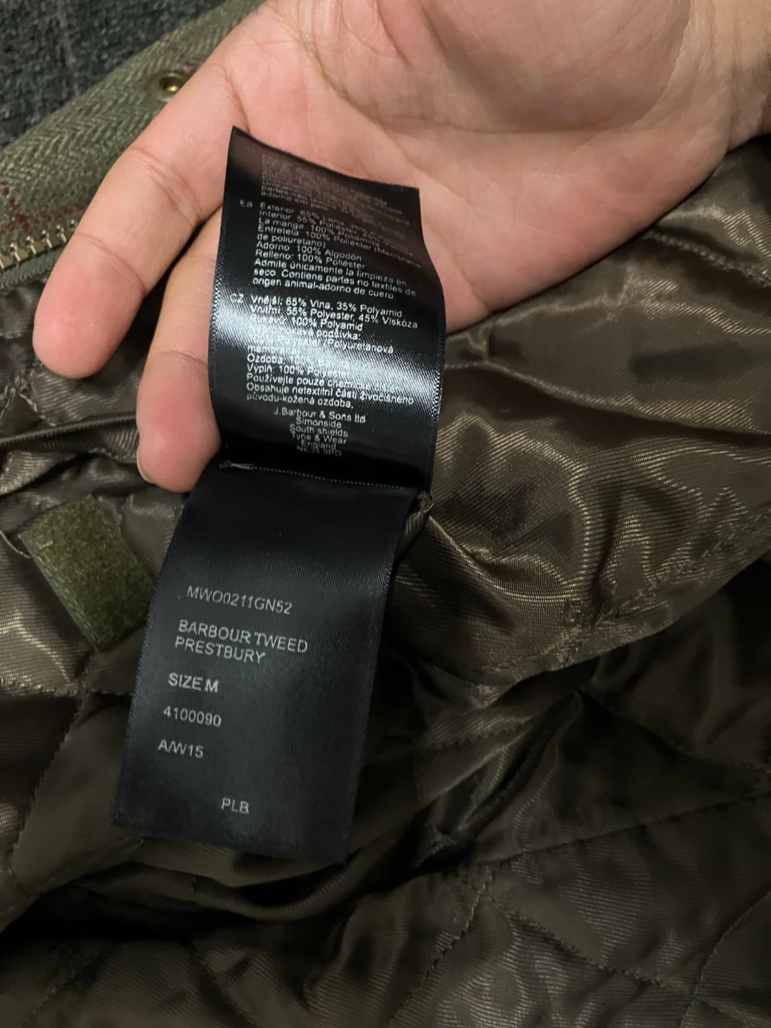 바버 울 트위드 자켓 상품이미지6