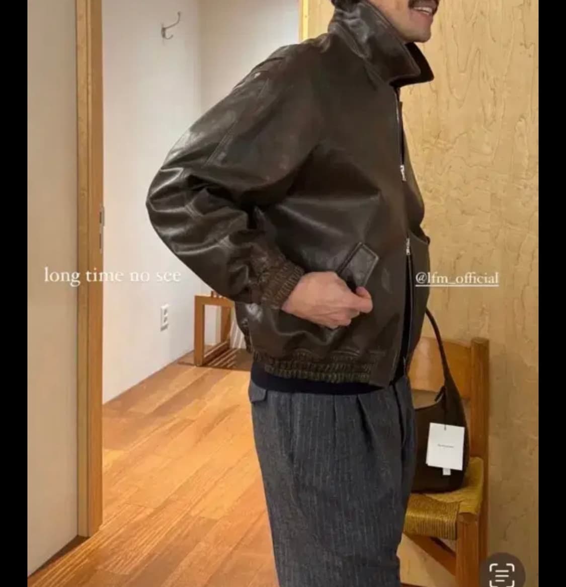 LFM 리얼레더 봄버자켓 브라운 상품이미지1