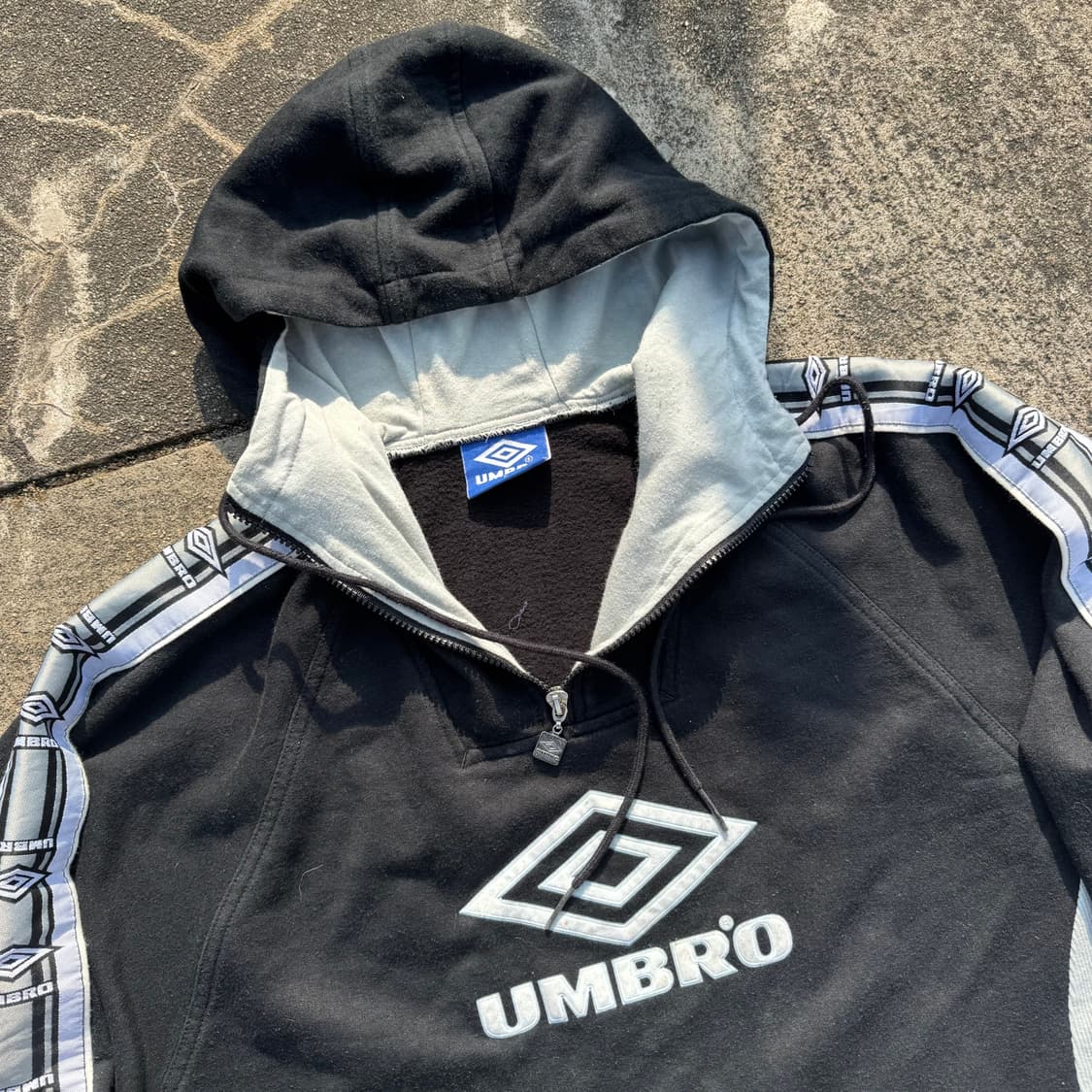 [L~XL] Umbro 엄브로 올드스쿨 하프집업 후드티 상품이미지6