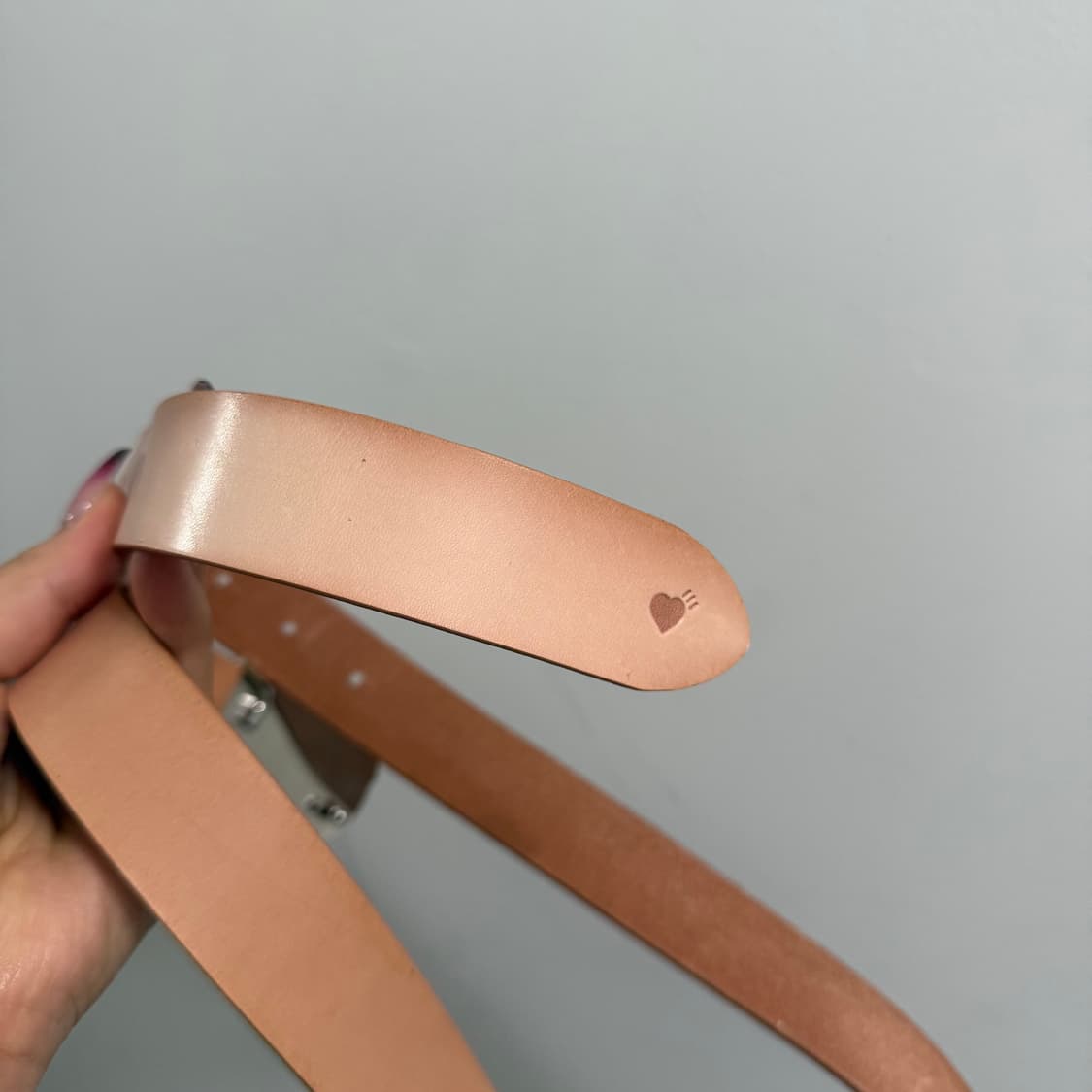 새상품 정품) 휴먼메이드 레더 벨트 베이지 상품이미지7