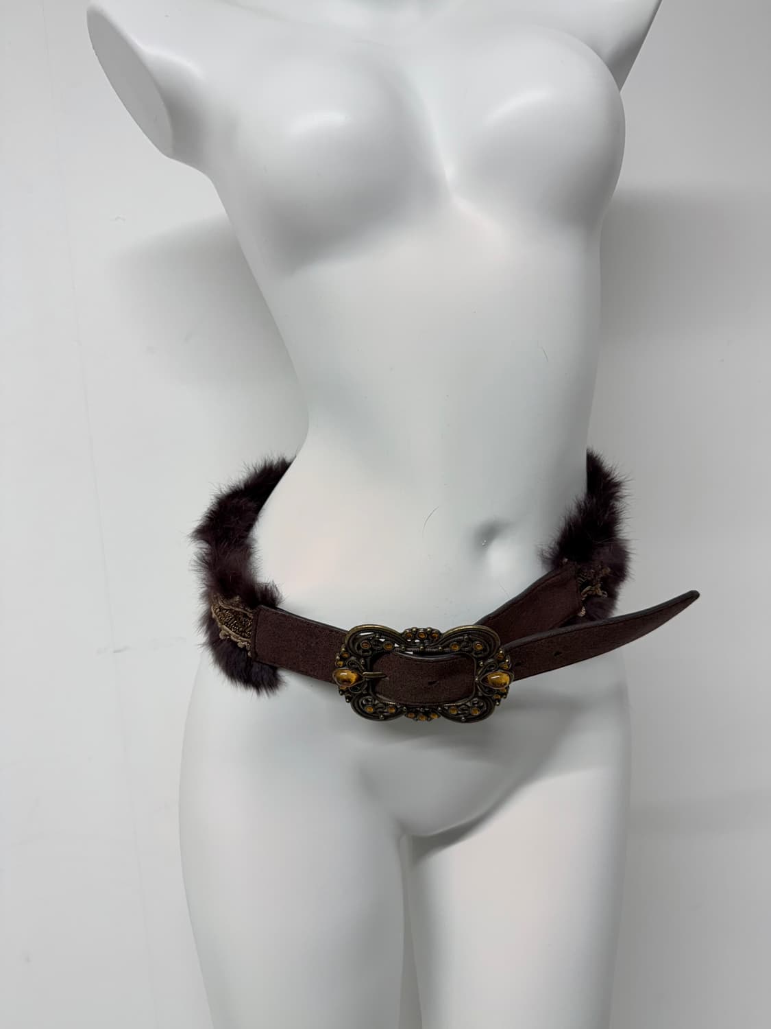00s fur jewerly belt 상품이미지4
