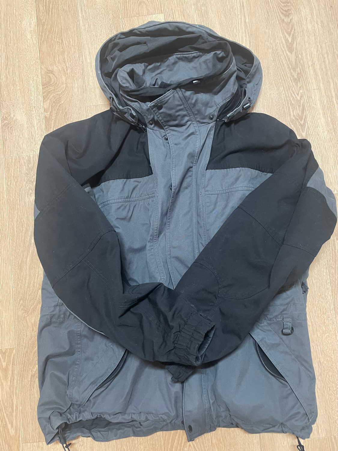 자코브 jacov 투 톤 재킷 M사이즈 상품이미지1