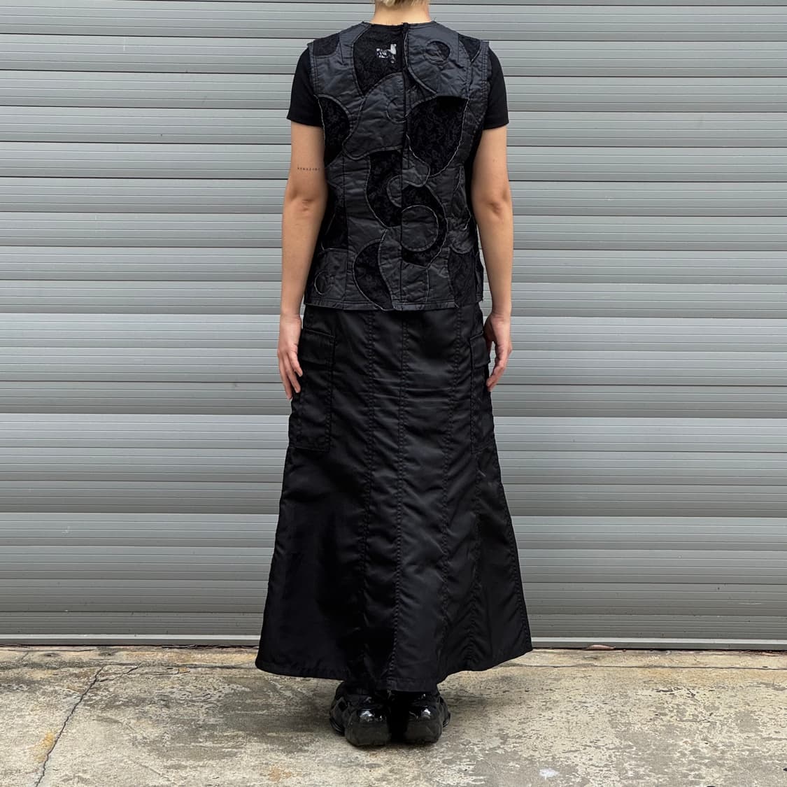 Sleeveless lace black vest 상품이미지10