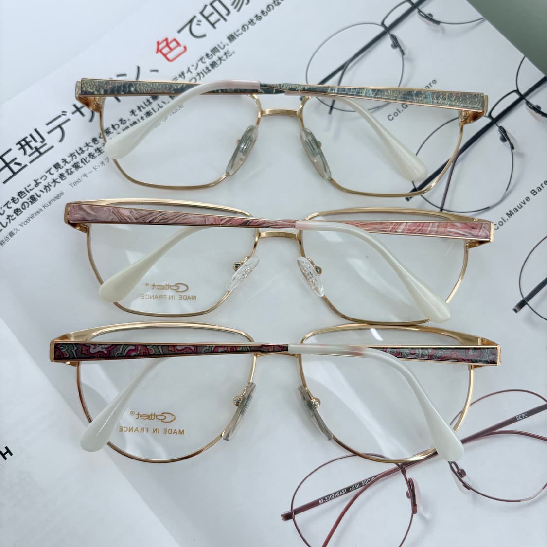 Cottet 메탈 스퀘어 빈티지안경 상품이미지3