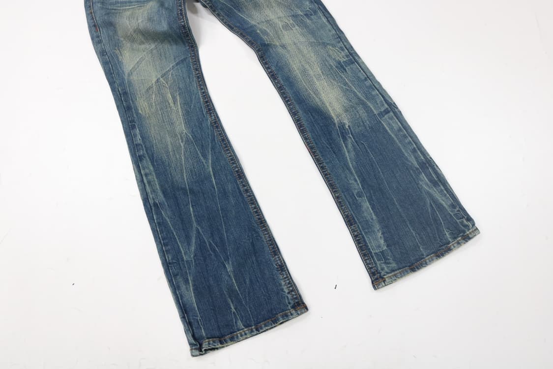 FIPPER SIX 피퍼식스 빈티지 자수 그래픽 워싱 데님 팬츠 상품이미지6