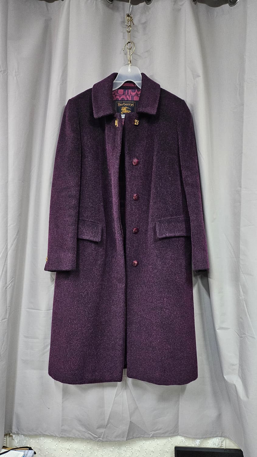 버버리 퍼플롱코트 상품이미지2