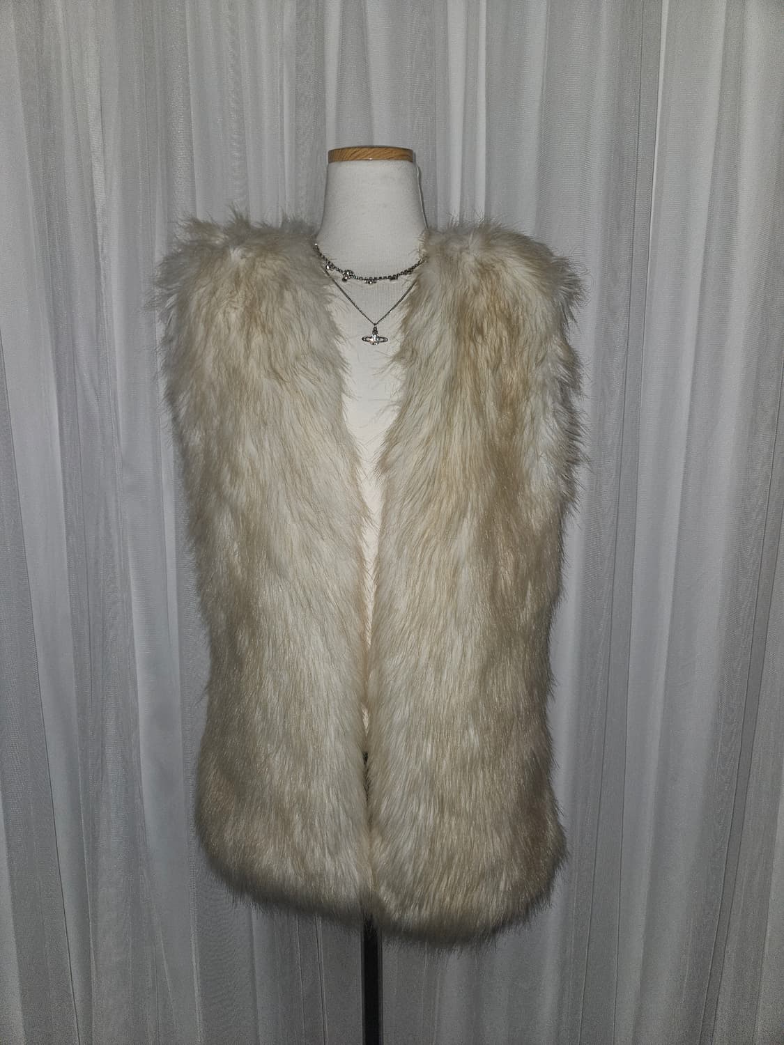 빈티지 히메 로걀 퍼 베스트 상품이미지2