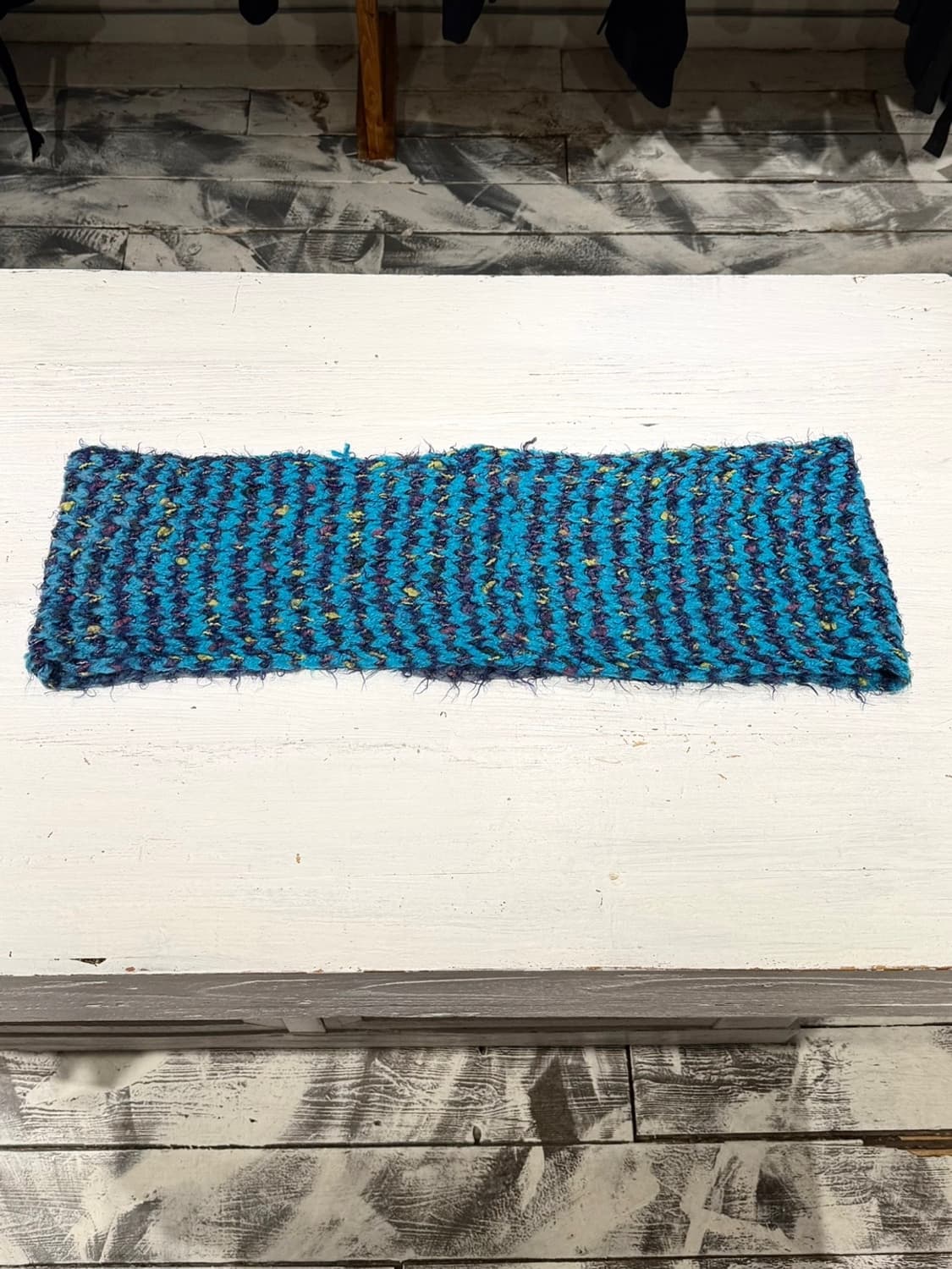 비비안웨스트우드 블루 퍼플 그라데이션 넥워머 머플러 상품이미지3