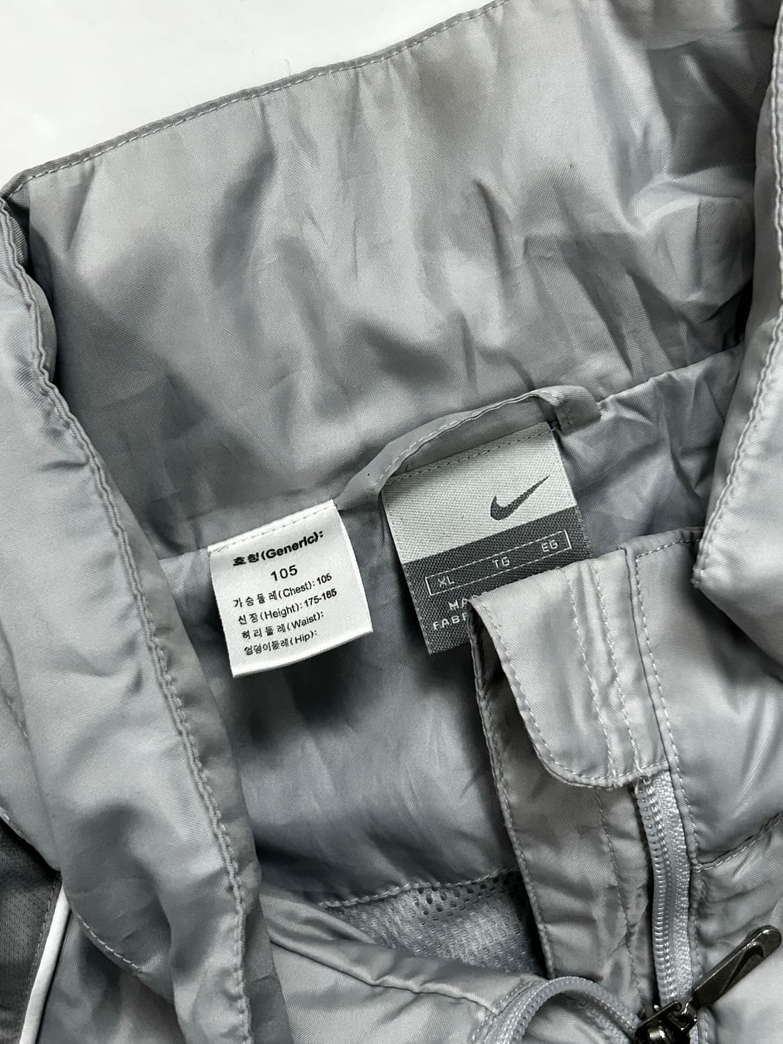 나이키 00s 그레이 배색 바람막이 XL 상품이미지5