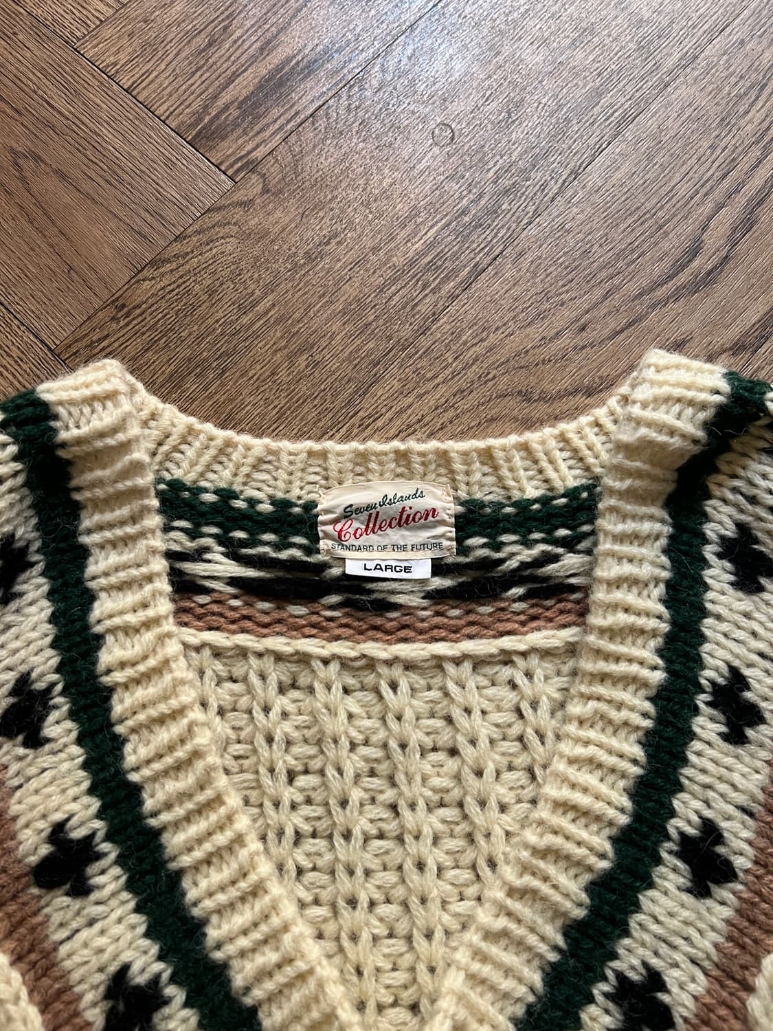 [L]90's USA 빈티지 프레피 크로켓 니트 상품이미지2