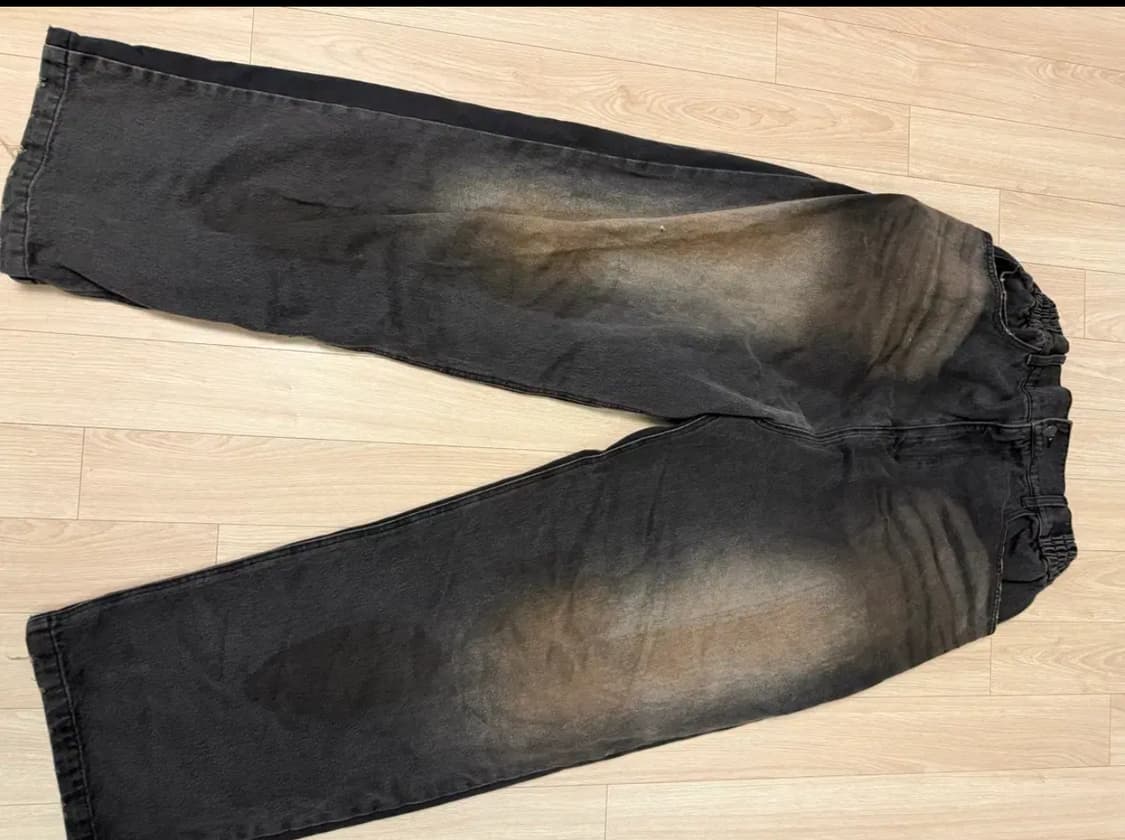 [2] Civision by CSC 더블 페이스드 팬츠 워시드 블랙 상품이미지1