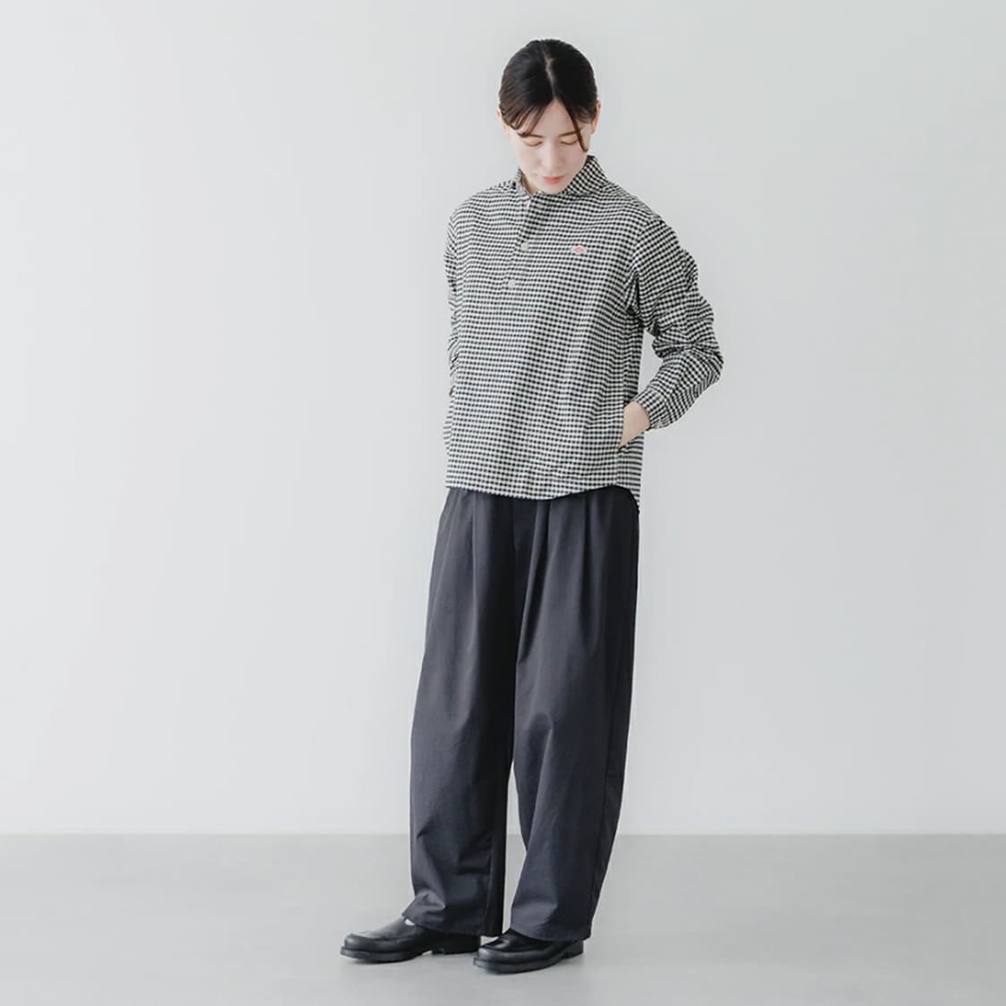 단톤 깅엄체크 풀오버 셔츠 - 34 상품이미지2