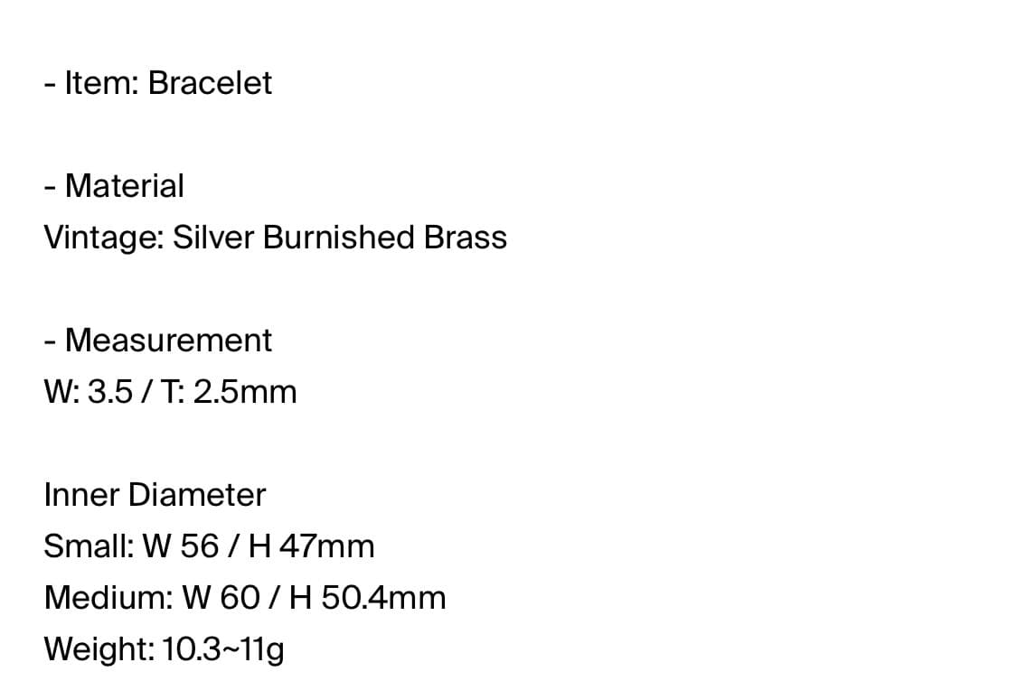 넘버링 실버팔찌(m) 상품이미지4