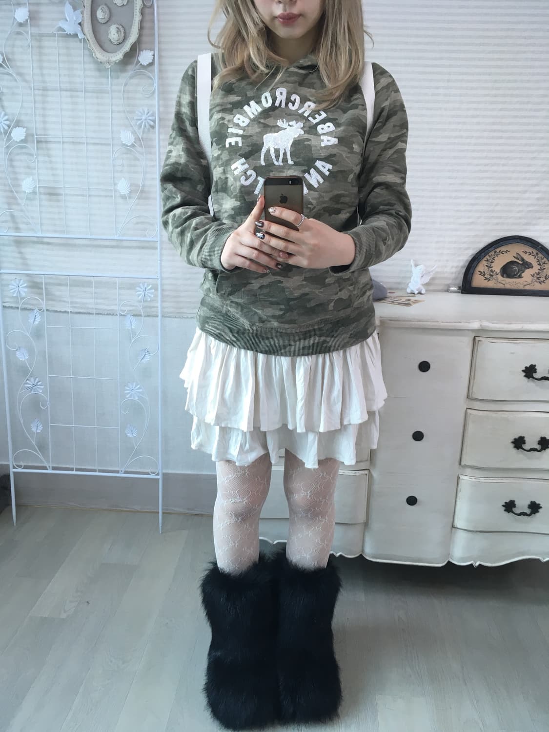 Abercrombie 아베크롬비 카모 비즈 후드티 상품이미지2