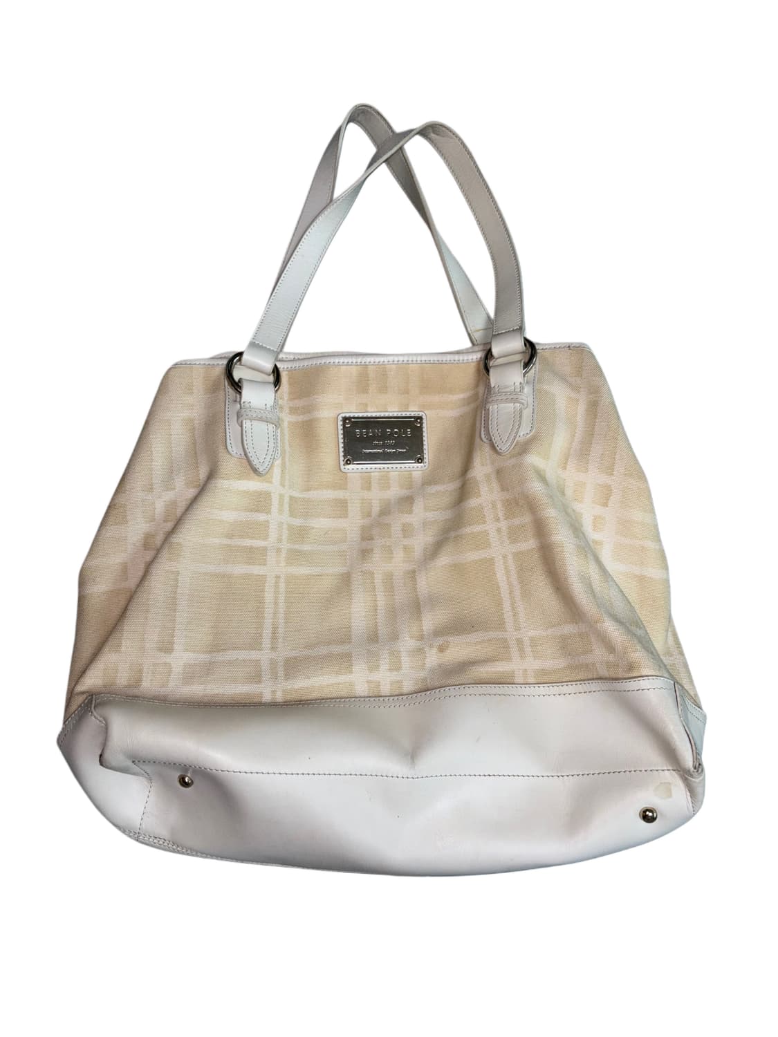 빈폴 체크 패턴 빅 숄더백 상품이미지1