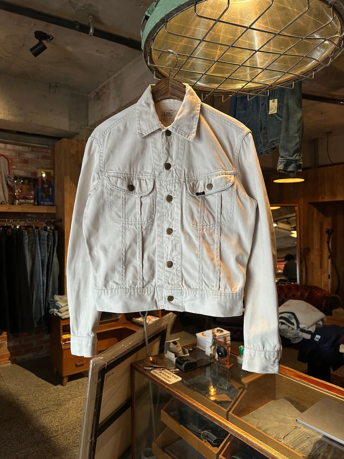 60s USA LEE 100-J 빈티지 리 화이트 웨스터너 자켓 상품이미지1