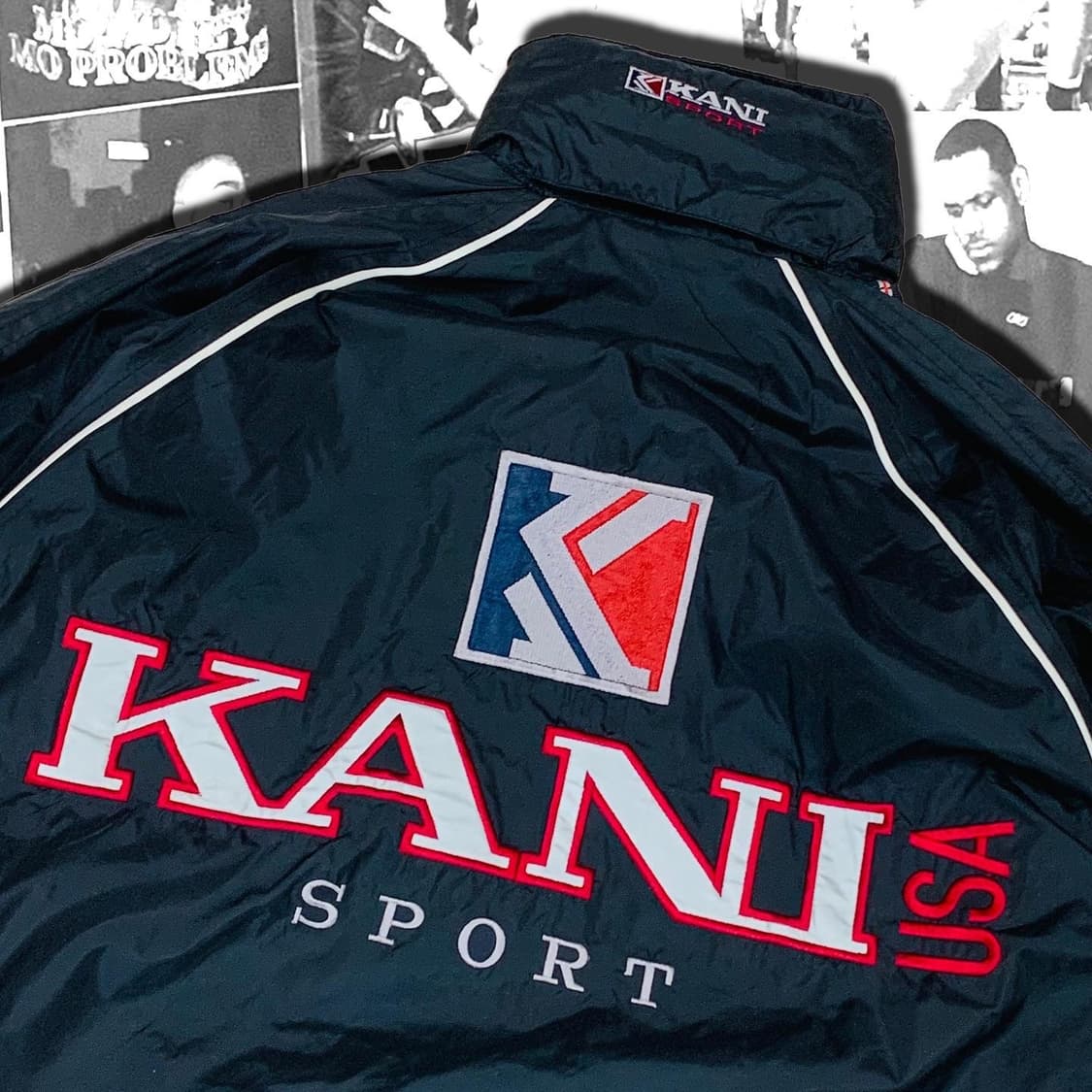 90s karl kani 칼카니 올드스쿨 바람막이 상품이미지2