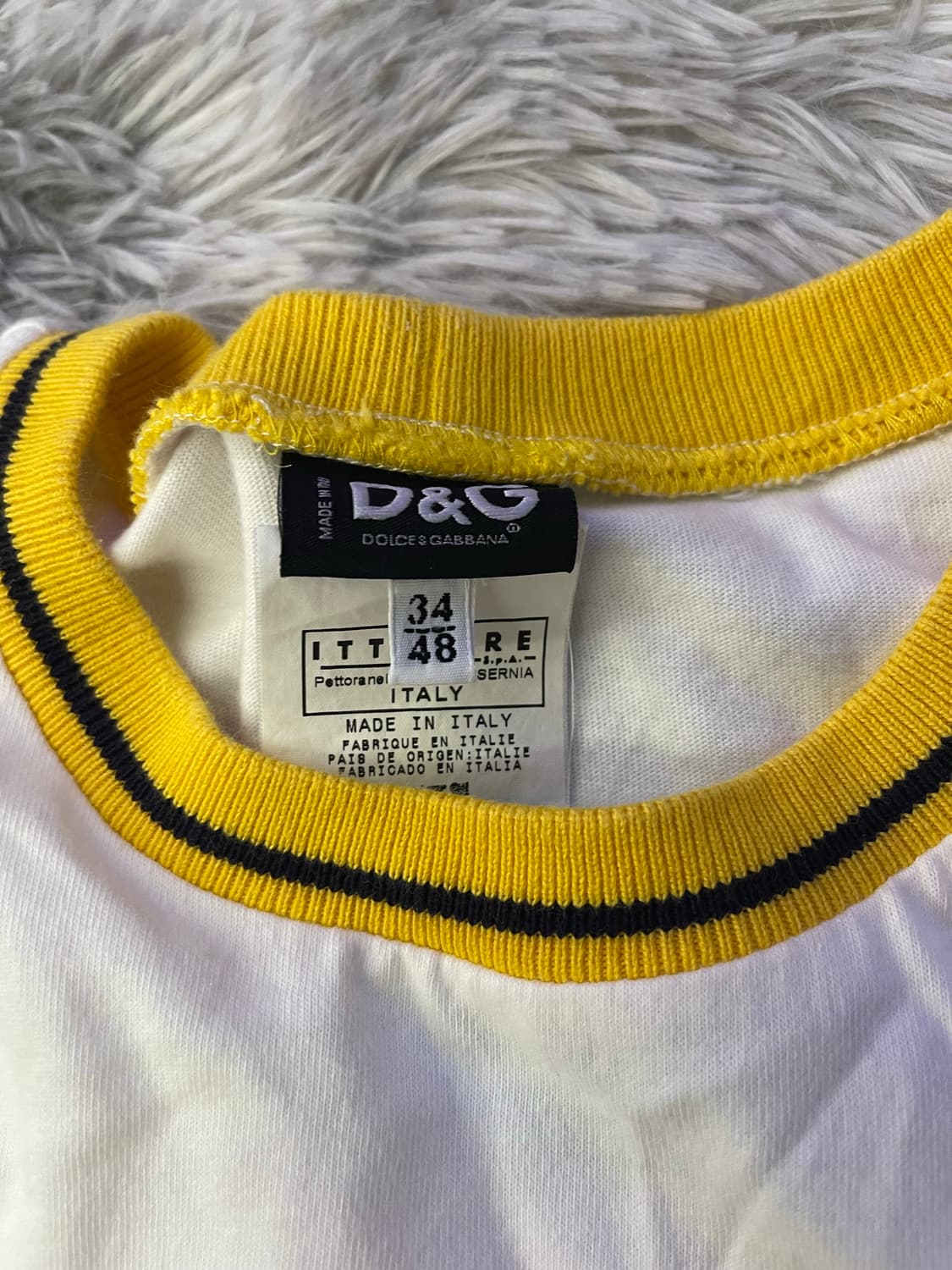 돌체앤가바나 D&G 빈티지 반팔 티셔츠 34사이즈 남녀공용 상품이미지3