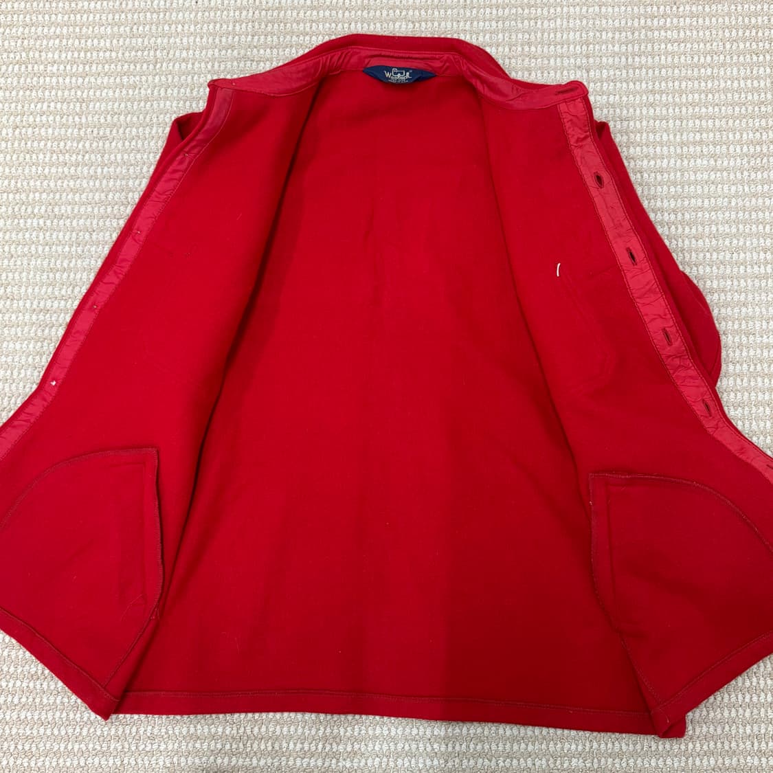 울리치 Woolrich 레드 울 빈티지 자켓 상품이미지6