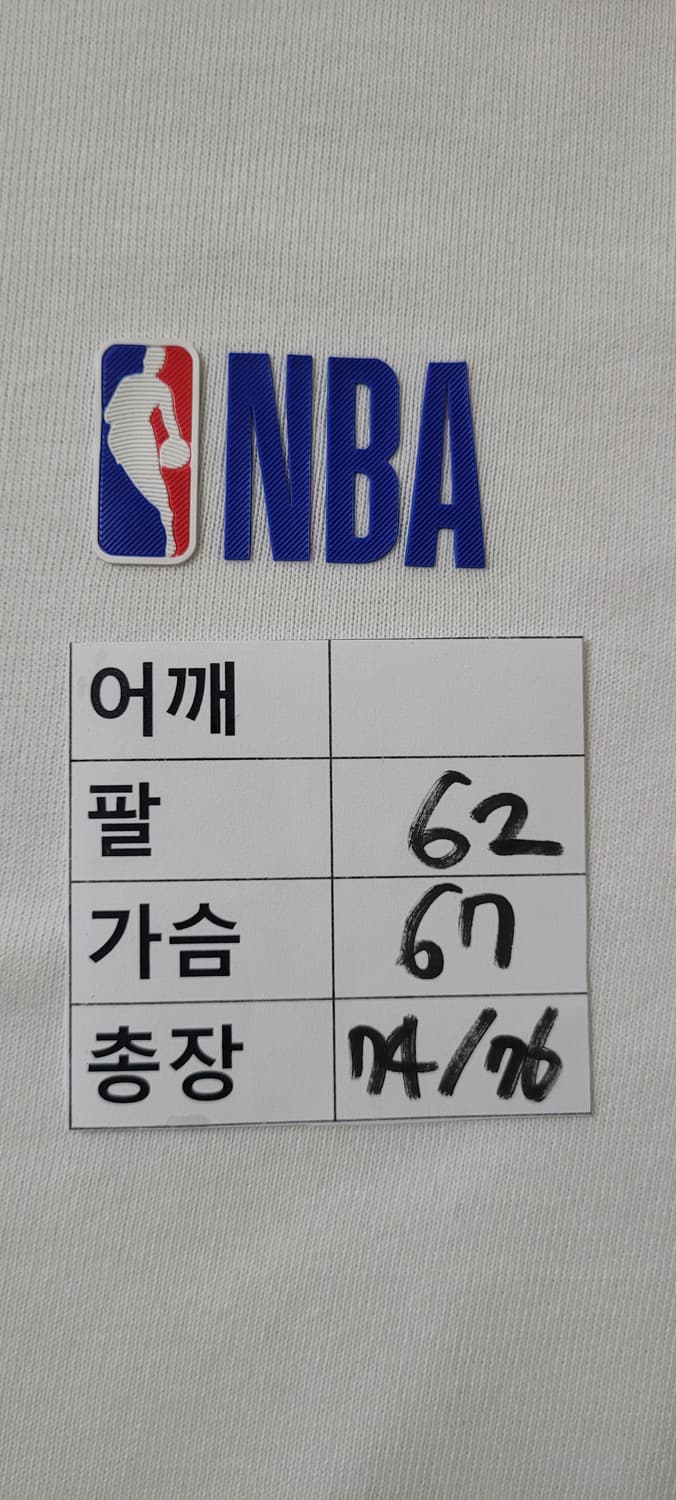 (남성2xl-3xl사이즈)NBA 흰색 긴팔 티셔츠(춘추용) 상품이미지9