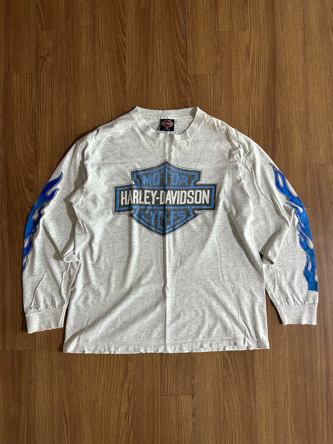 90s usa 할리데이비슨 플레임 롱슬리브 상품이미지1