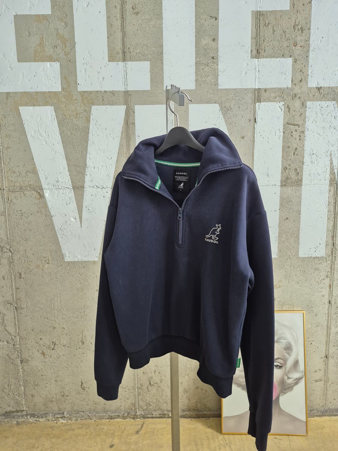 캉골 네이비 하프집업 맨투맨(TS2 상품이미지2