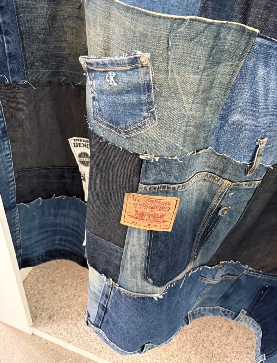 빈티지 리바이스 데님 패치워크 판매합니다 상품이미지3