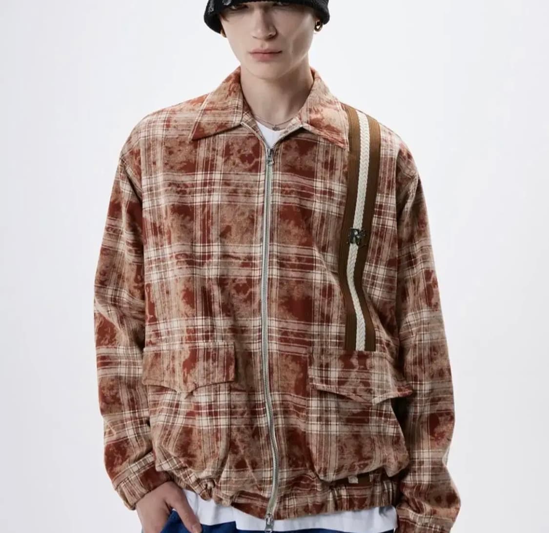 RSSC 체크 집업 자켓 상품이미지1