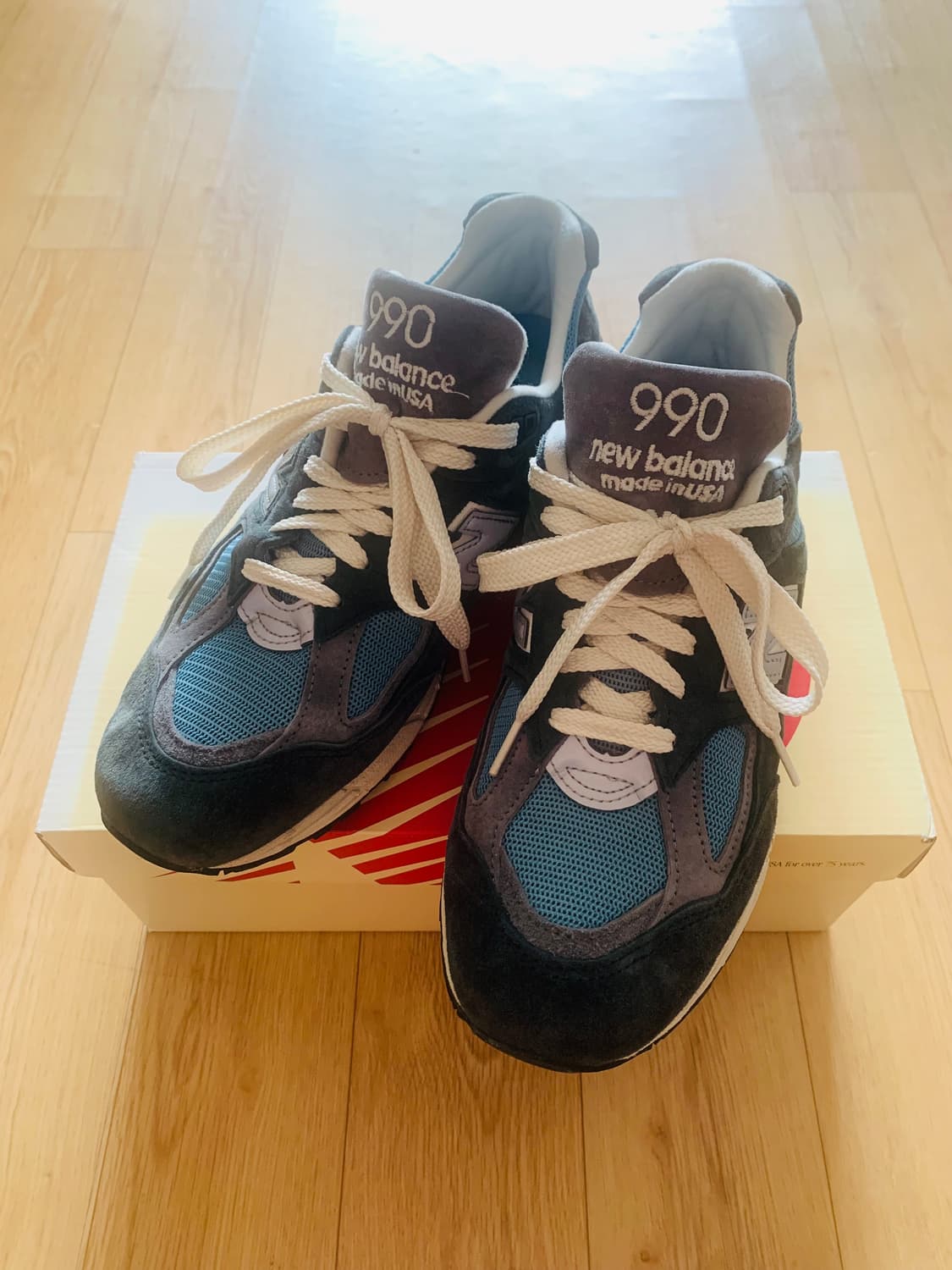 [265] 뉴발란스 990v2 메이드 인 USA 네이비 캐슬락 상품이미지3