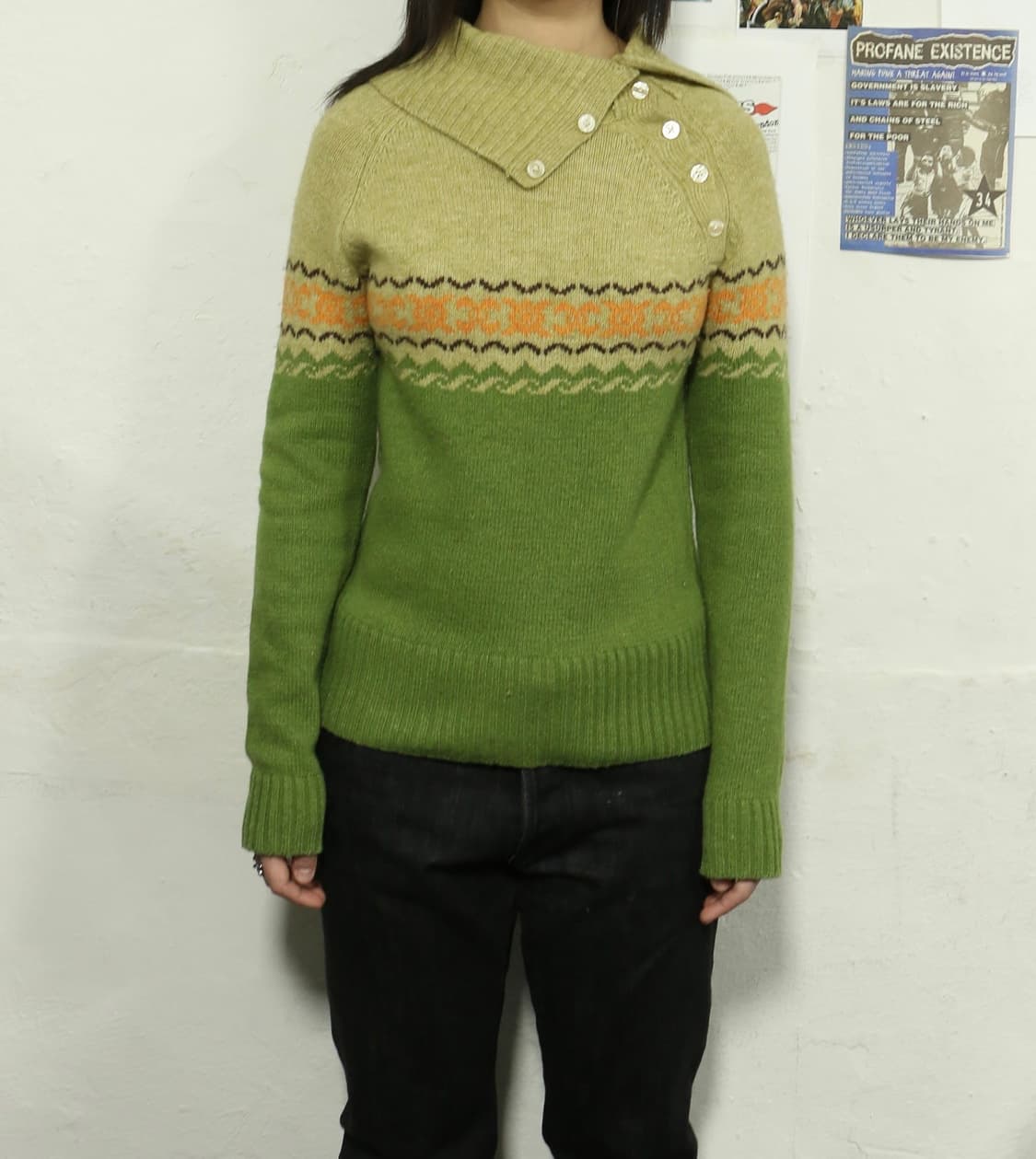 빈티지 하이넥 니트  상품이미지1