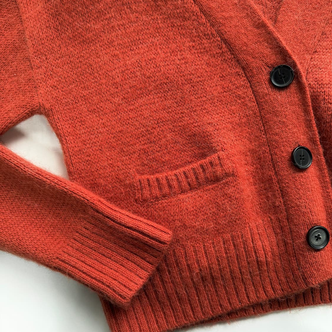 리던 알파카 울 크롭 니트 가디건 상품이미지4