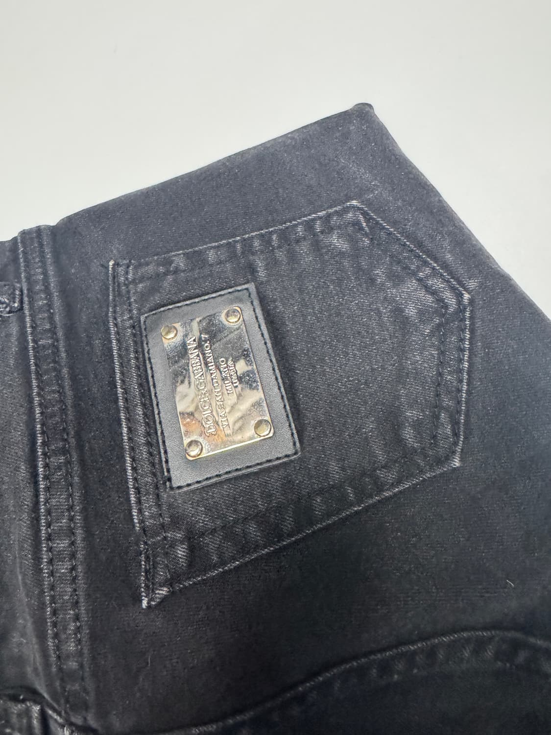여성 돌체앤가바나 자물쇠 디테일 스키니 블랙 데님팬츠 29인치 상품이미지5