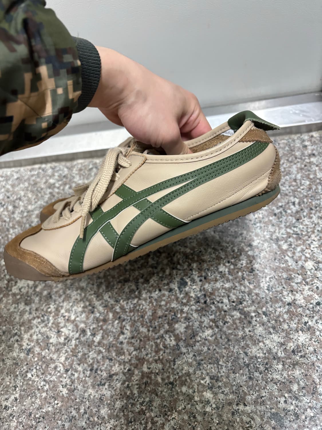 오니츠카타이거 멕시코 66 베이지 그린 상품이미지3