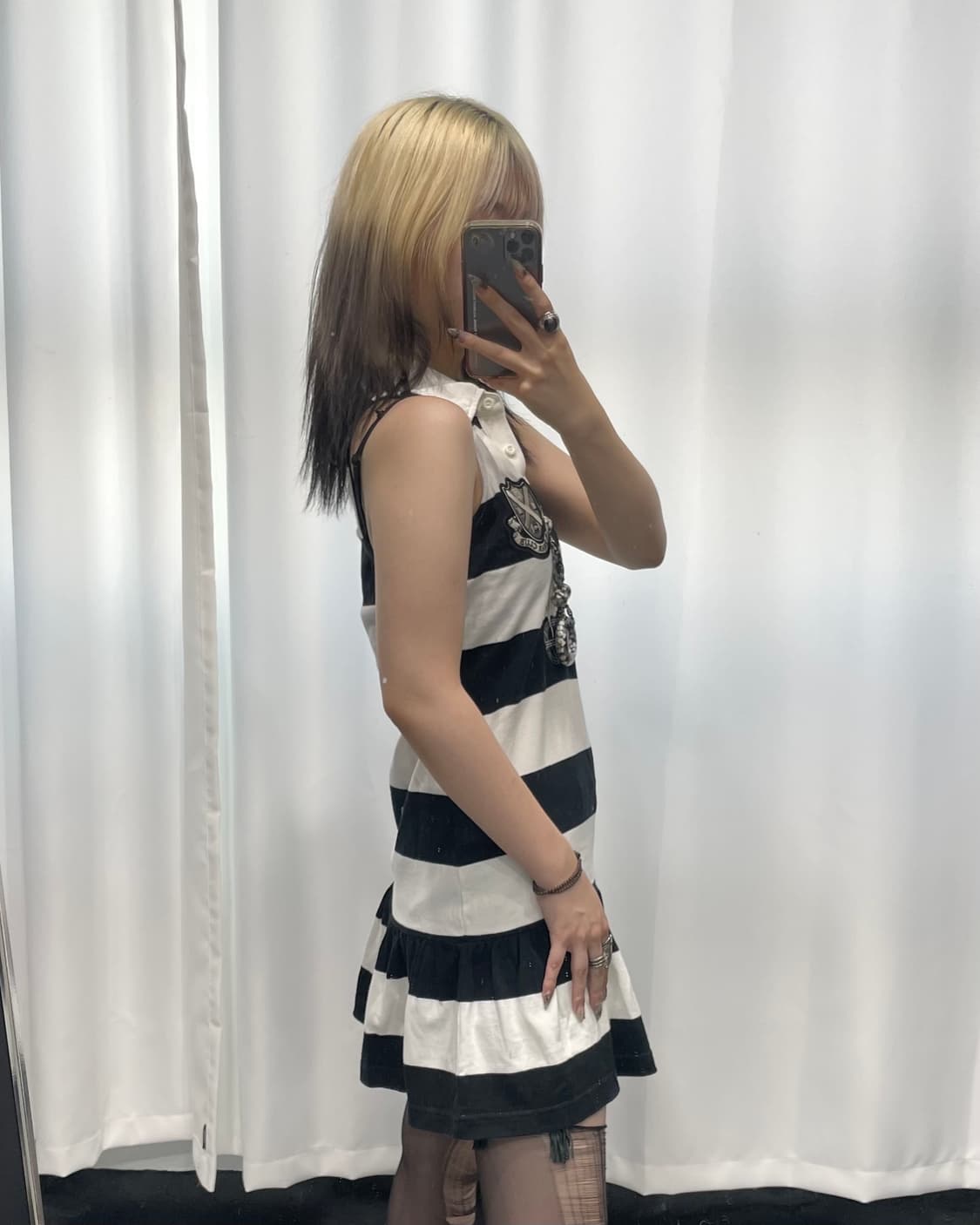 🎸스트라이프 슬리브리스 원피스🎸 상품이미지3