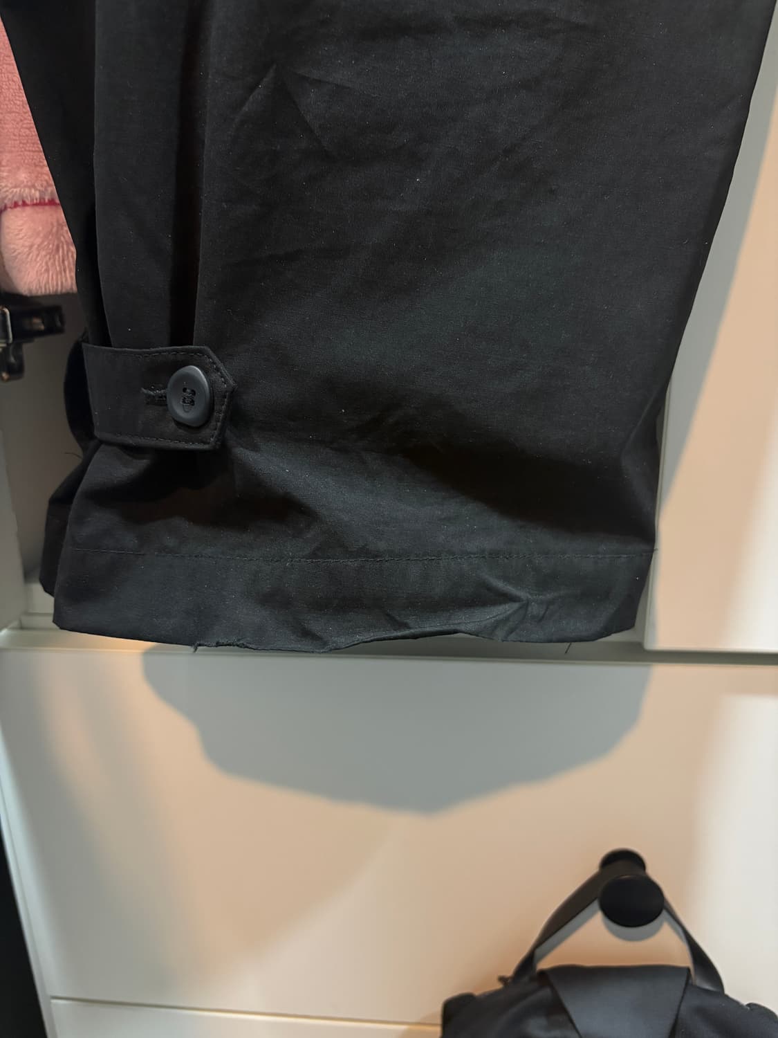 (1)산산기어 타이 팬츠 tie pants black 상품이미지4