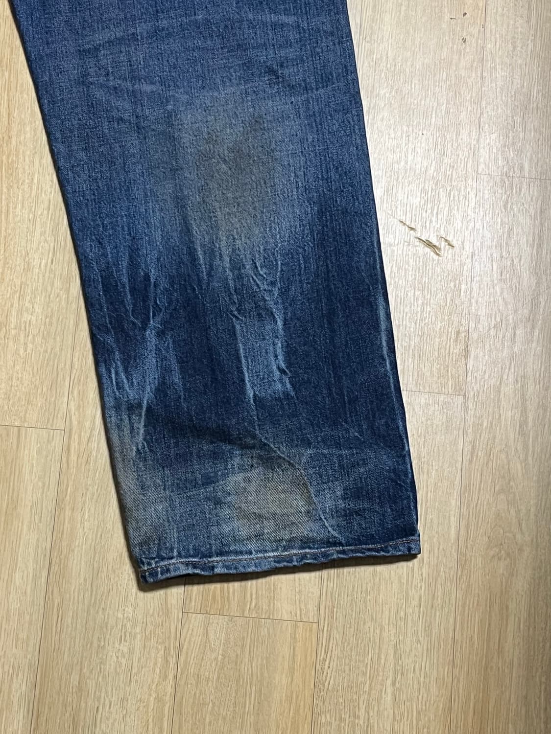 [36]슈프림 디스트레스드 루즈 핏 셀비지 진 워시드 인디고 - 25SS 상품이미지6